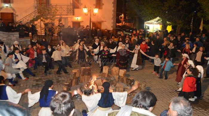 Κόσμος, χορός και κέφι στην 8η γιορτή χειμώνα στην Αλωνίσταινα (vd)!