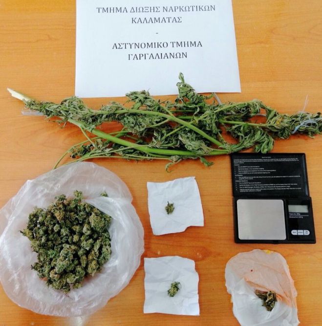Συλλήψεις για ναρκωτικά στη Μεσσηνία