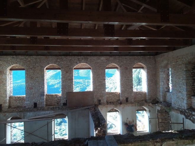 Καρύταινα | Ολοκληρώθηκε η αποκατάσταση της στέγης στο αρχοντικό Δημητρακόπουλου