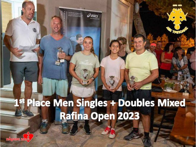Τένις | Δύο πρωτιές για τον Ζωγραφάκη του ομίλου τένις της ΑΕΚ Τρίπολης στην Ραφήνα