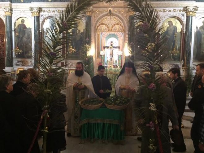 Κυριακή των Βαΐων στον Μητροπολιτικό Ναό Αγίου Βασιλείου Τρίπολης (εικόνες)
