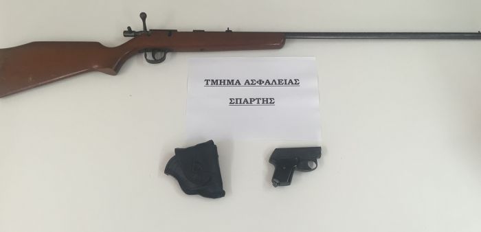 Σπάρτη - Πιστόλι κρότου και κυνηγετικό όπλο βρέθηκαν παράνομα σε σπίτι ...