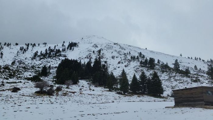 Καλάβρυτα - Πρώτα χιόνια και στο Χιονοδρομικό Κέντρο (εικόνες)