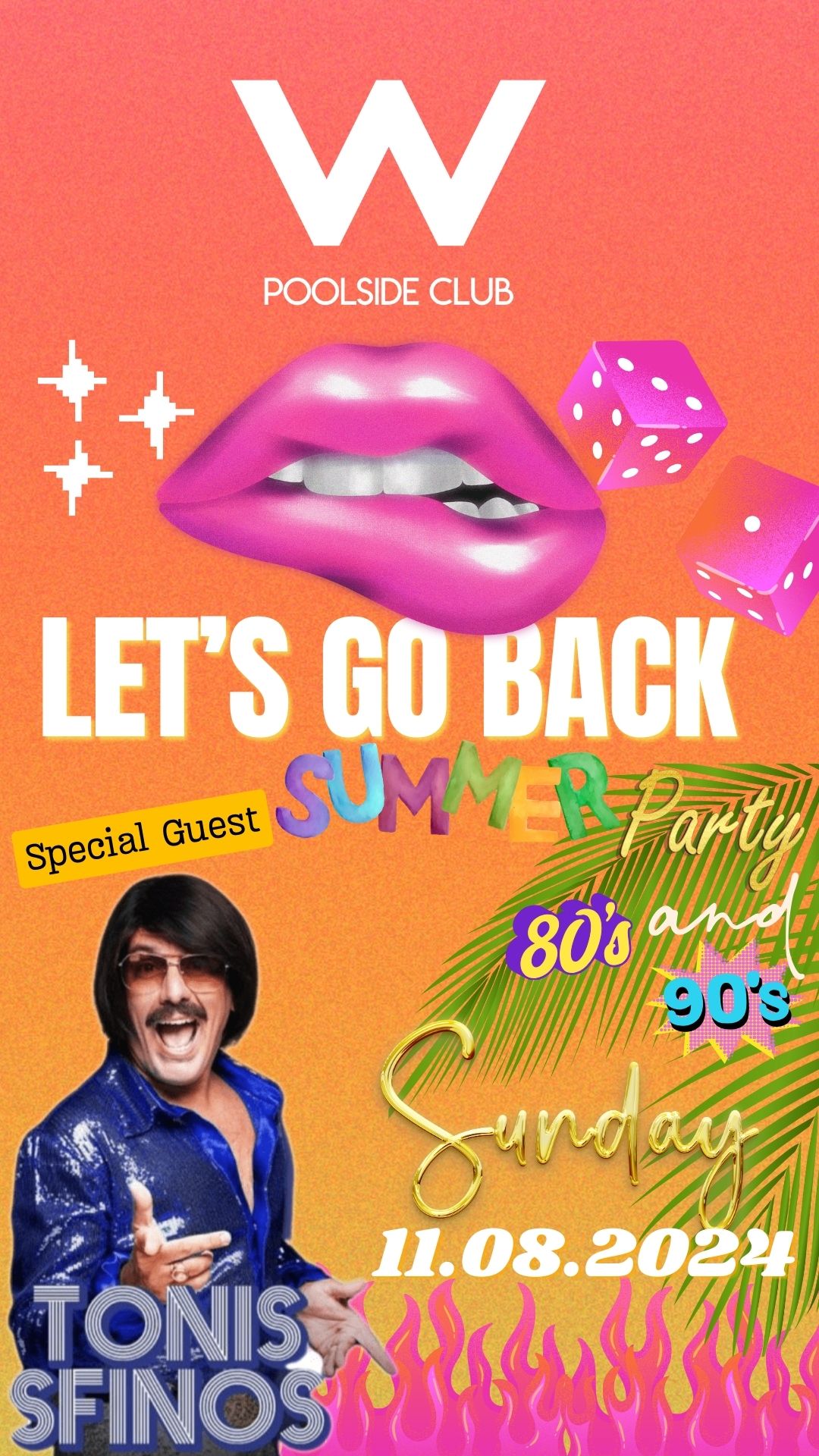 Orange and Pink Gradient Girls Party Invitation Instagram Story 3