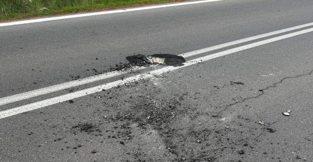 Πτώση βράχων και ζημιές στην είσοδο του Λεωνιδίου (εικόνες)