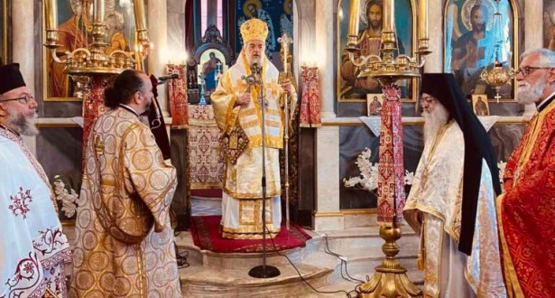 &Eta; &epsilon;&omicron;&rho;&tau;ή &tau;&omicron;&upsilon; &Alpha;&gamma;ί&omicron;&upsilon; &Epsilon;&theta;&nu;&omicron;-&Iota;&epsilon;&rho;&omicron;&mu;ά&rho;&tau;&upsilon;&rho;&omicron;&sigmaf; &Gamma;&rho;&eta;&gamma;&omicron;&rho;ί&omicron;&upsilon; &tau;&omicron;&upsilon; &Epsilon;΄, &sigma;&tau;&eta; &Delta;&eta;&mu;&eta;&tau;&sigma;ά&nu;&alpha; (&epsilon;&iota;&kappa;ό&nu;&epsilon;&sigmaf;)