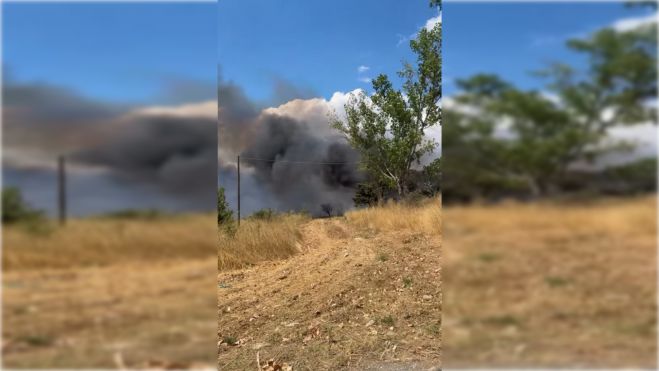 Πυρκαγιά στον δρόμο Τρίπολης-Σπάρτης