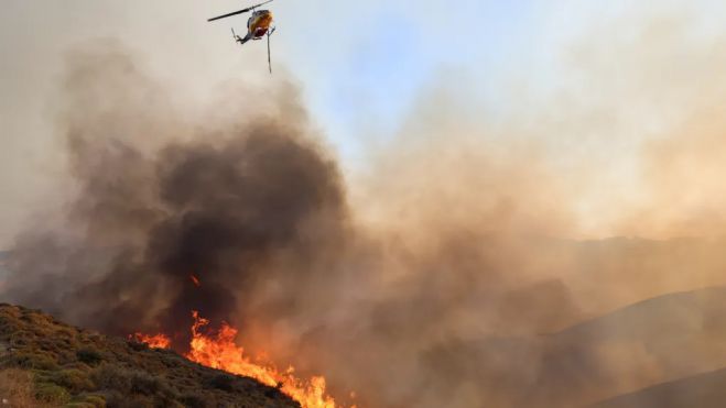 Προσαγωγές επτά Τούρκων για τις φωτιές στη Χίο