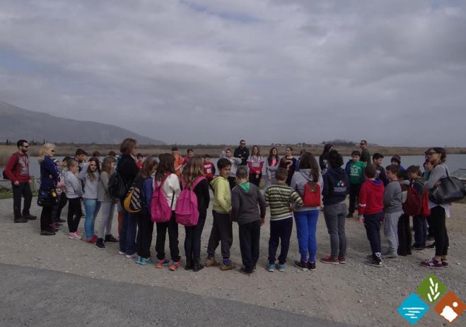 Ξενάγηση 2ου Δημοτικού Σχολείου Μεγαλόπολης στον υγρότοπο Μουστού (εικόνες)