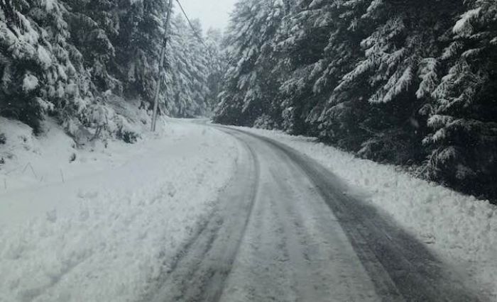 Χιόνισε σήμερα στην Αρκαδία! (εικόνες)