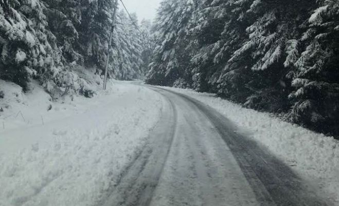 Χιόνισε σήμερα στην Αρκαδία! (εικόνες)
