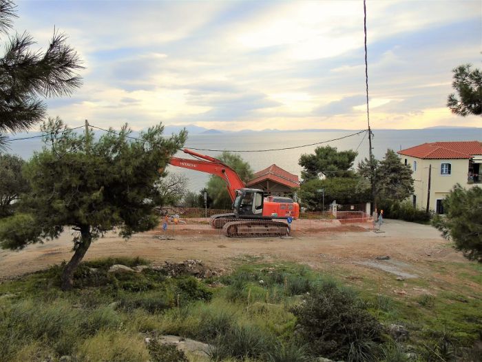 Εργασίες για τον Βιολογικό στο δρόμο "Άστρους - Λεωνιδίου"
