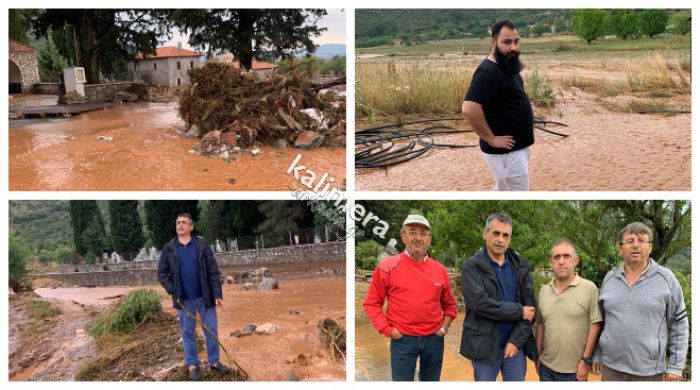 Πνίγηκε ξανά το Νεοχώρι - Πλημμύρισαν σπίτια - Στην περιοχή ο νέος Δήμαρχος Κ. Τζιούμης (εικόνες)