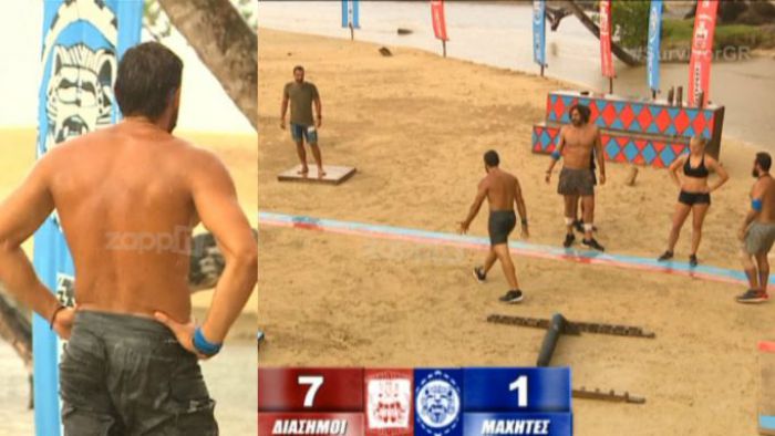 Survivor: Εκτός εαυτού ο Βασάλος! Έβριζε και έριχνε μπουνιές στο νερό! (vd)