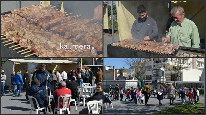 Τσικνοπέμπτη με ρεκόρ από … 2.000 σουβλάκια στη γειτονιά της Μεταμόρφωσης! (vd)