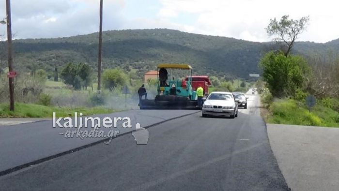 Μεγαλόπολη | Ξεκίνησαν τα έργα ασφαλτόστρωσης