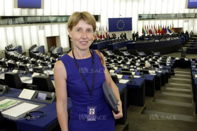 Η ευρωβουλευτής Anne Sander, ανάδοχος του Erasmus + του Μουσικού Σχολείου Τρίπολης