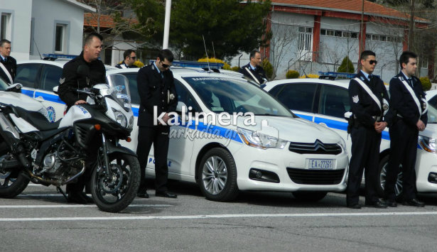Νέα οχήματα και μοτοσικλέτες για την Αστυνομία στην Αρκαδία (vd)