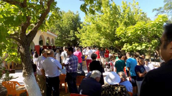 &Eta; &gamma;&iota;&omicron;&rho;&tau;ή &tau;&eta;&sigmaf; &Alpha;&gamma;ί&alpha;&sigmaf; &Mu;&alpha;&rho;ί&nu;&alpha;&sigmaf; &sigma;&tau;&omicron; &Pi;&epsilon;&rho;&delta;&iota;&kappa;&omicron;&nu;έ&rho;&iota; &Gamma;&omicron;&rho;&tau;&upsilon;&nu;ί&alpha;&sigmaf; (&epsilon;&iota;&kappa;ό&nu;&epsilon;&sigmaf;)