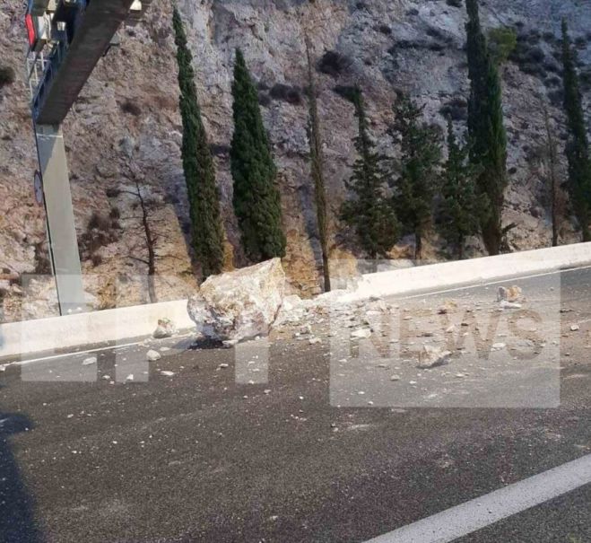 Έρευνα για το κλείσιμο της Εθνικής οδού Αθηνών-Κορίνθου από πτώση βράχων διέταξε ο Εισαγγελέας