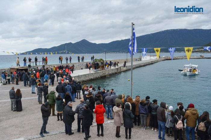 Εορτασμός των Θεοφανείων στο Λεωνίδιο (vd)