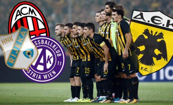Europa League | Με Μίλα, Αούστρια και Ριέκα η ΑΕΚ!