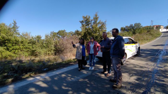 Στα έργα του δρόμου &quot;Περιβόλια - Ρούτσι&quot; ο Σκαντζός (εικόνες)