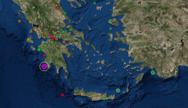 Σεισμός 5 Ρίχτερ σε θαλάσσια περιοχή δυτικά της Μεσσηνίας!