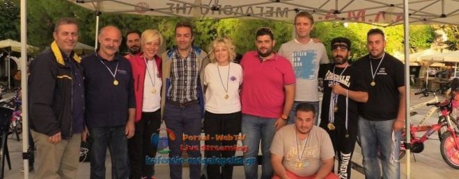 Μεγάλη επιτυχία για τον δεύτερο ποδηλατικό γύρο Μεγαλόπολης (vd)