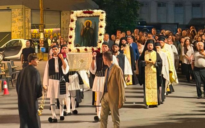 &Pi;&alpha;&nu;&eta;&gamma;&upsilon;&rho;&iota;&kappa;ό&sigmaf; &Epsilon;&sigma;&pi;&epsilon;&rho;&iota;&nu;ό&sigmaf; &sigma;&tau;&omicron; &Nu;&alpha;ό &Tau;&iota;&mu;ί&omicron;&upsilon; &Pi;&rho;&omicron;&delta;&rho;ό&mu;&omicron;&upsilon; &Lambda;&epsilon;&beta;&iota;&delta;ί&omicron;&upsilon; (&epsilon;&iota;&kappa;ό&nu;&epsilon;&sigmaf;)