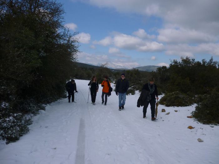 Χιονισμένη πεζοπορία για τους Τσάκωνες περιπατητές! (εικόνες)