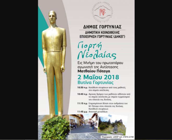 &Gamma;&iota;&omicron;&rho;&tau;ή &Nu;&epsilon;&omicron;&lambda;&alpha;ί&alpha;&sigmaf; &sigma;&tau;&eta; &Beta;&upsilon;&tau;ί&nu;&alpha;