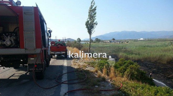 Φωτιά ξέσπασε κοντά στην περιοχή «Μπαταρόλα» (εικόνες)