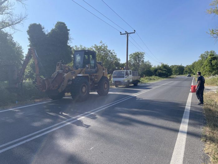 Εργασίες καθαρισμού και κοπής βλάστησης στην Ε.Ο. Τρίπολης – Σπάρτης από την Περιφέρεια Πελοποννήσου