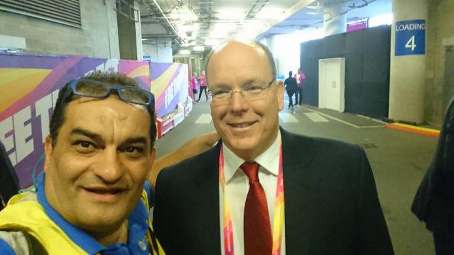 Ο Αρκάς φωτορεπόρτερ Βασίλης Κουτρουμάνος με τον Πρίγκηπα Αλβέρτο του Μονακό!