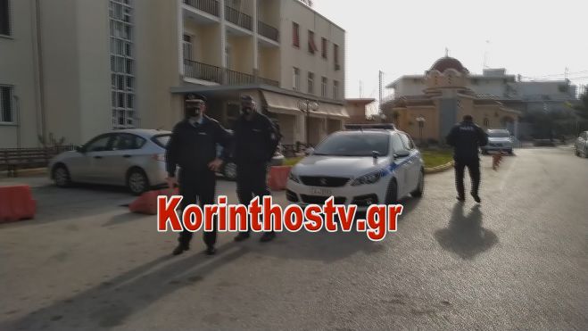Μαχαίρωσαν αστυνομικό στο Λουτράκι - Μεταφέρθηκε στο Νοσοκομείο με τραύματα στο κεφάλι (vd)