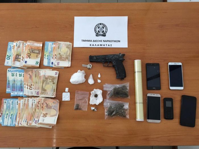 Συνελήφθησαν τρία άτομα για ναρκωτικά στη Μεσσηνία | Κατασχέθηκαν ποσότητες κοκαΐνης και κάνναβης