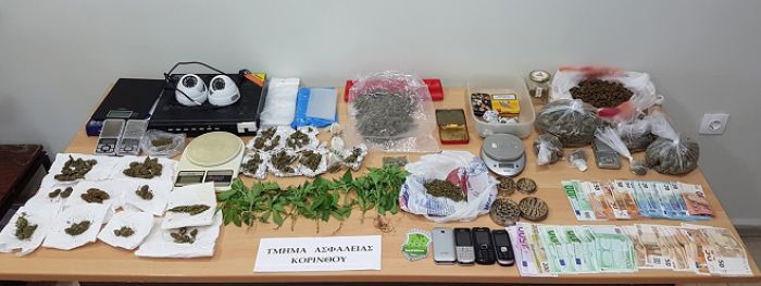 Συνελήφθησαν τέσσερα άτομα για ναρκωτικά σε Κορινθία και Αττική