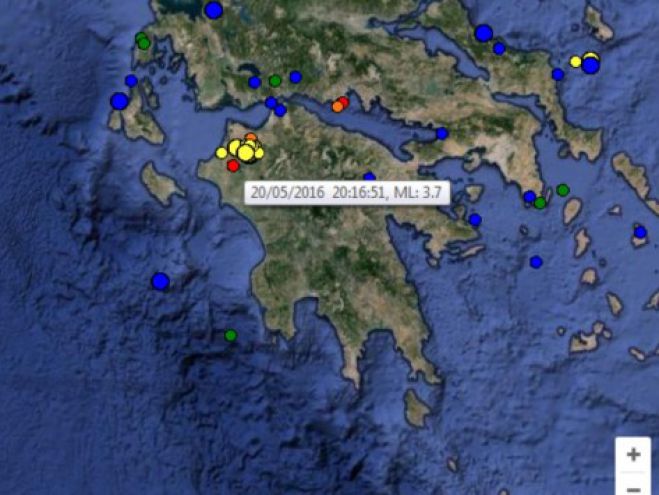 Σεισμός ταρακούνησε τη νύχτα την Πελοπόννησο
