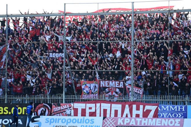 Απαγορεύτηκε η οργανωμένη μετακίνηση φίλων του Ολυμπιακού στην Τρίπολη