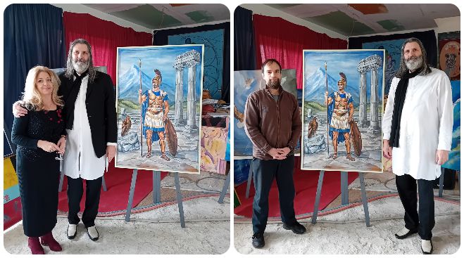 &Alpha;&nu;&alpha;&sigma;&tau;ά&sigma;&iota;&omicron;&sigmaf; &Kappa;&epsilon;&chi;&alpha;&gamma;&iota;ά&sigmaf;: "&Omicron; &Delta;ί&alpha;&iota;&omicron;&sigmaf; &epsilon;&pi;&iota;&sigma;&tau;&rho;έ&phi;&epsilon;&iota; &sigma;&tau;&eta; &Mu;&epsilon;&gamma;&alpha;&lambda;ό&pi;&omicron;&lambda;&eta;" (&epsilon;&iota;&kappa;ό&nu;&epsilon;&sigmaf;)