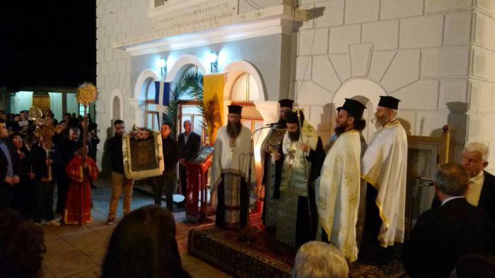 &Eta; &gamma;&iota;&omicron;&rho;&tau;ή &tau;&omicron;&upsilon; &Alpha;&gamma;ί&omicron;&upsilon; &Nu;&iota;&kappa;&omicron;&lambda;ά&omicron;&upsilon; &sigma;&tau;&omicron; &Kappa;ά&psi;&iota;&alpha; (&epsilon;&iota;&kappa;ό&nu;&epsilon;&sigmaf;)