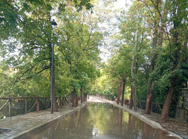 Για τον πλημμυροπαθή "Δρόμο της Αγάπης" στη Βυτίνα