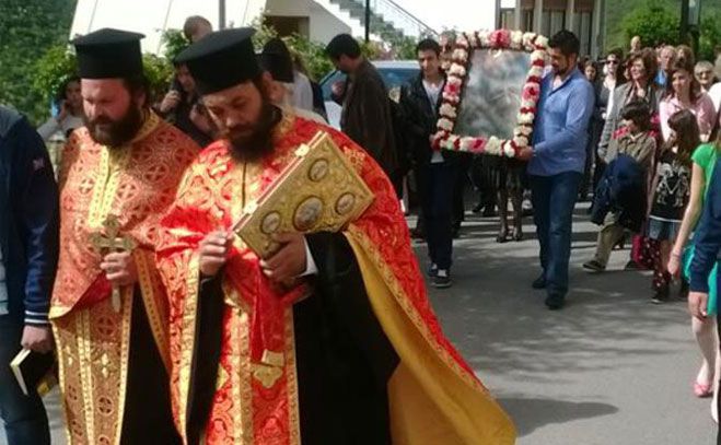 &Eta; &pi;&epsilon;&rho;&iota;&phi;&omicron;&rho;ά &tau;&eta;&sigmaf; &epsilon;&iota;&kappa;ό&nu;&alpha;&sigmaf; &tau;&omicron;&upsilon; &Alpha;&gamma;ί&omicron;&upsilon; &Gamma;&epsilon;&omega;&rho;&gamma;ί&omicron;&upsilon; &sigma;&tau;&eta;&nu; &Kappa;&omicron;&nu;&tau;&omicron;&beta;ά&zeta;&alpha;&iota;&nu;&alpha; (&epsilon;&iota;&kappa;ό&nu;&epsilon;&sigmaf;)