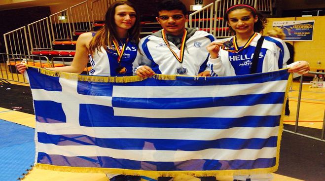 Σαρρή – Γεωργίτση: Τα «χρυσά» κορίτσια του Τάεκβοντό από το Λεωνίδιο! Χάλκινο ο Γολεγός!