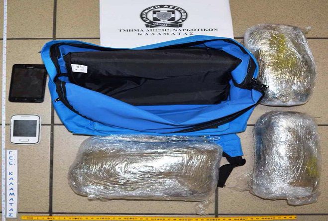 Σακίδιο με 2.100 γραμμάρια κάνναβης εντόπισε η αστυνομία σε ταράτσα της Καλαμάτας!