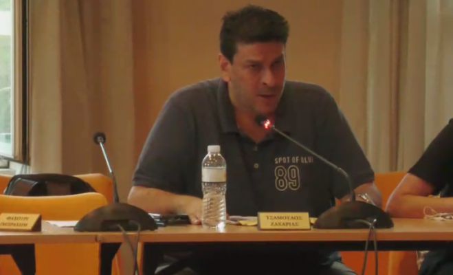 &Tau;&sigma;&iota;&alpha;&mu;&omicron;ύ&lambda;&omicron;&sigmaf; &sigma;&epsilon; &Tau;&zeta;&iota;&omicron;ύ&mu;&eta; &gamma;&iota;&alpha; &tau;&alpha; έ&rho;&gamma;&alpha; &sigma;&tau;&eta;&nu; &kappa;&epsilon;&nu;&tau;&rho;&iota;&kappa;ή &pi;&lambda;&alpha;&tau;&epsilon;ί&alpha;: "&Mu;&eta;&nu; &pi;&rho;&omicron;&sigma;&pi;&alpha;&theta;&epsilon;ί&tau;&epsilon; &nu;&alpha; &pi;&epsilon;ί&sigma;&epsilon;&tau;&epsilon; &tau;&omicron;&nu; &kappa;ό&sigma;&mu;&omicron; ό&tau;&iota; &epsilon;&mu;&epsilon;ί&sigmaf; &sigma;&alpha;&sigmaf; &kappa;&alpha;&theta;&upsilon;&sigma;&tau;&epsilon;&rho;&omicron;ύ&mu;&epsilon;. &Tau;&omicron; &pi;&rho;ό&beta;&lambda;&eta;&mu;&alpha; &epsilon;ί&sigma;&tau;&epsilon; &epsilon;&sigma;&epsilon;ί&sigmaf;"