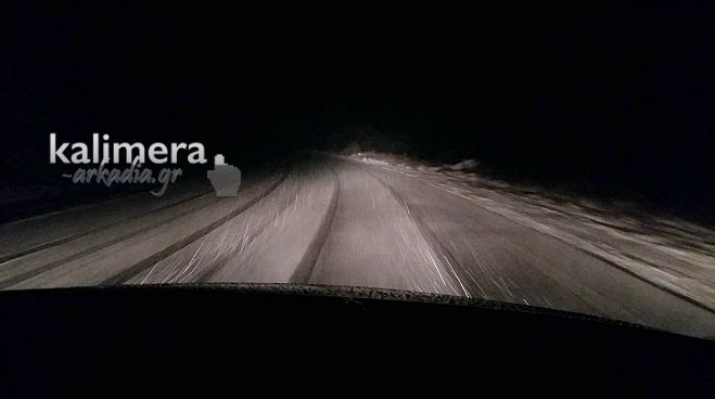 Άρχισαν τα χιόνια – Δείτε τον «λευκό» δρόμο κοντά στη Σιλίμνα!