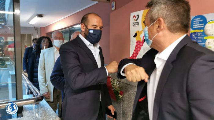 Σε εξαιρετικό κλίμα η συνάντηση Τζιούμη – Τζανακόπουλου στο Δημαρχείο της Τρίπολης