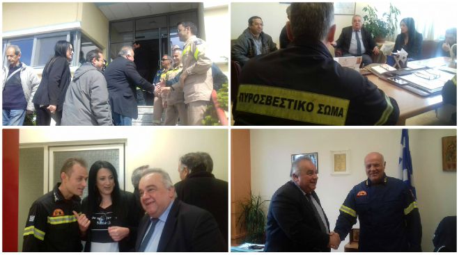 Επίσκεψη Βόσνου στην Πυροσβεστική Υπηρεσία Τρίπολης